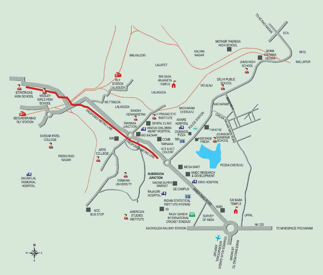 K Raheja Vistas Location Map Image