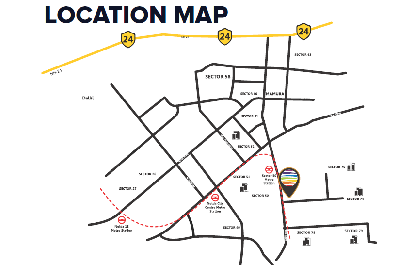 Spectrum Metro Location Map Image