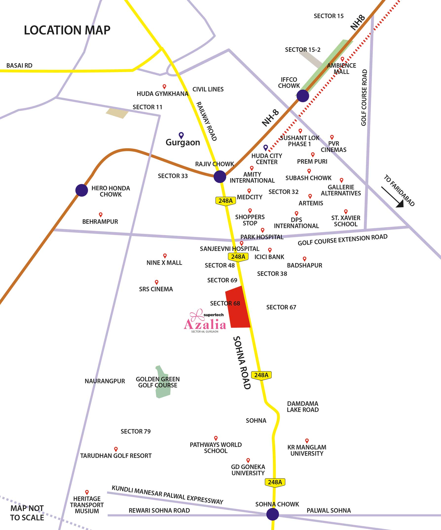 Supertech Azalia Location Map Image
