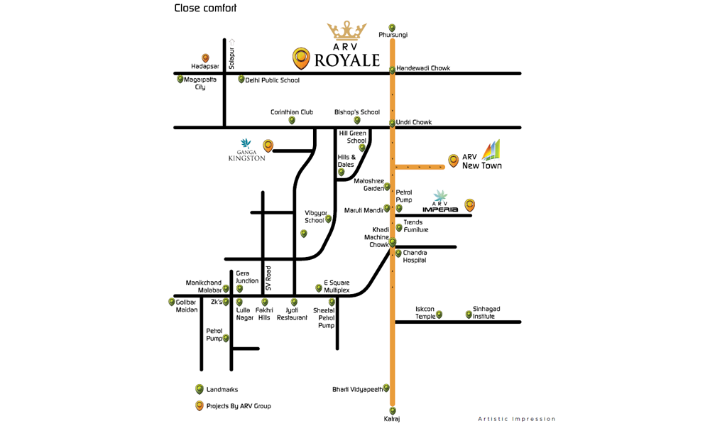 ARV Royale Location Map Image