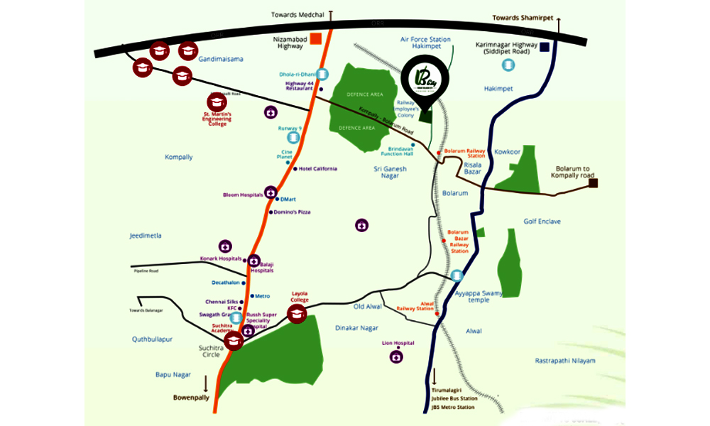 Indis VB City Location Map Image