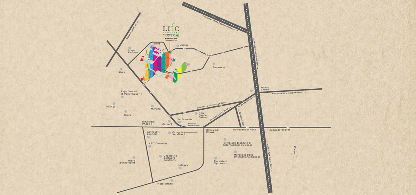 Kolte Patil Oro Avenue Location Map Image