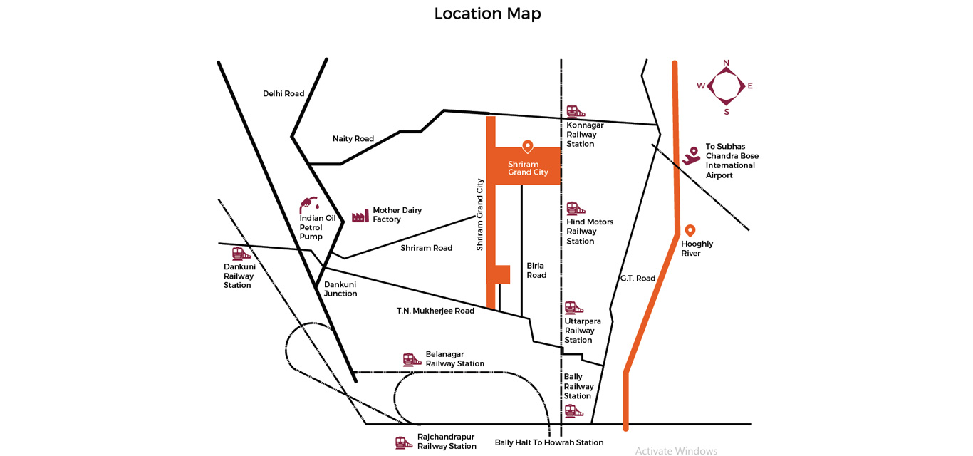 Shriram Grand City Location Map Image