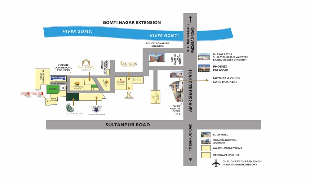 Omaxe The Resort Location Map Image