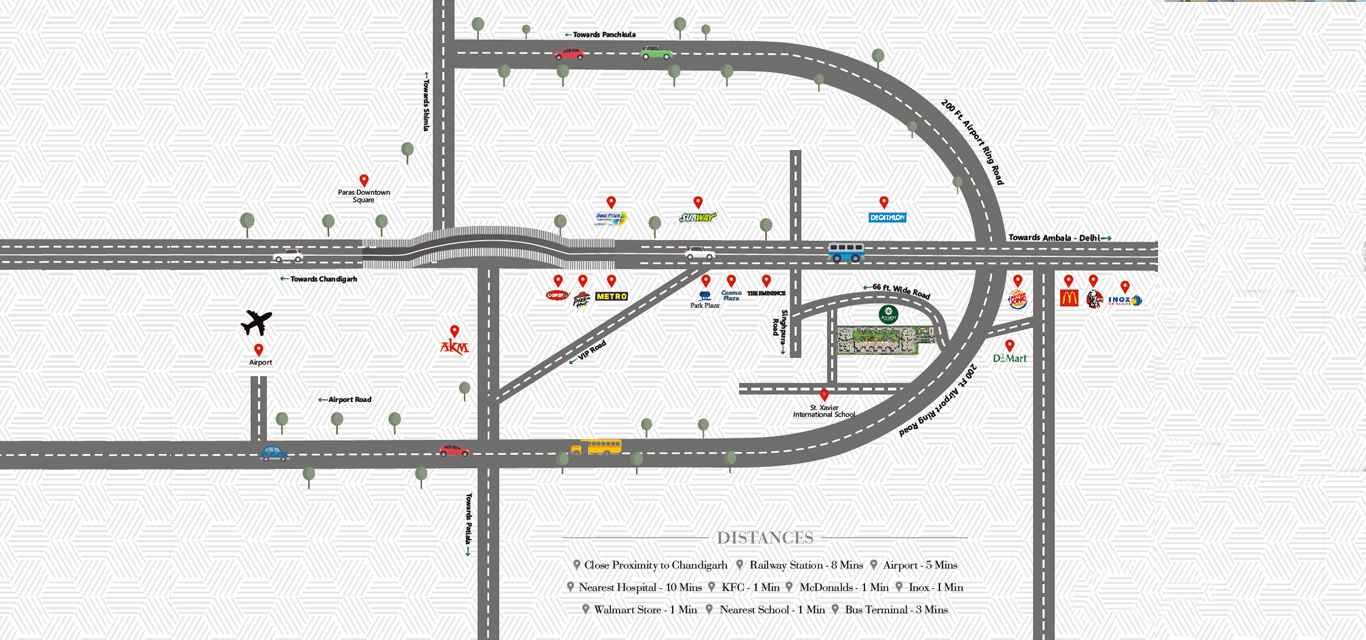 ABP Affinity Greens Location Map Image