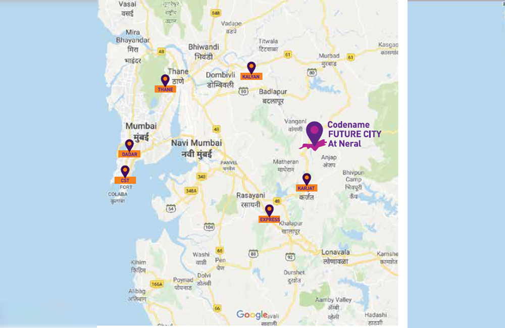 Puraniks Future City Location Map Image