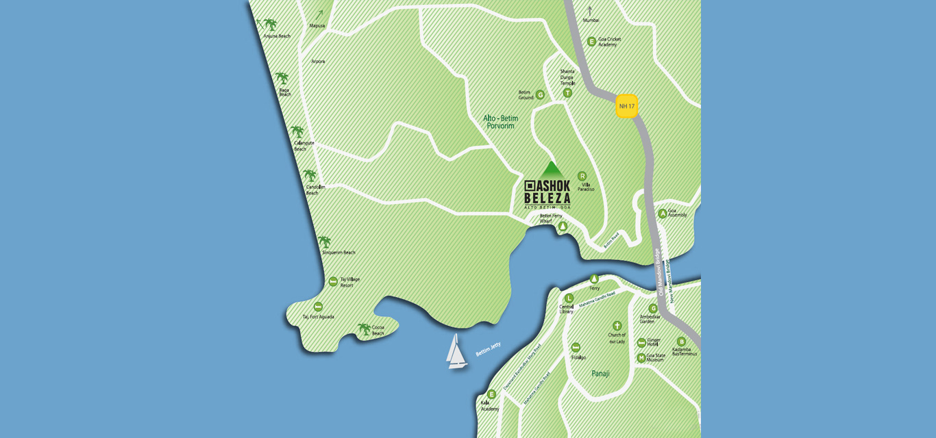 Ashok Beleza Location Map Image