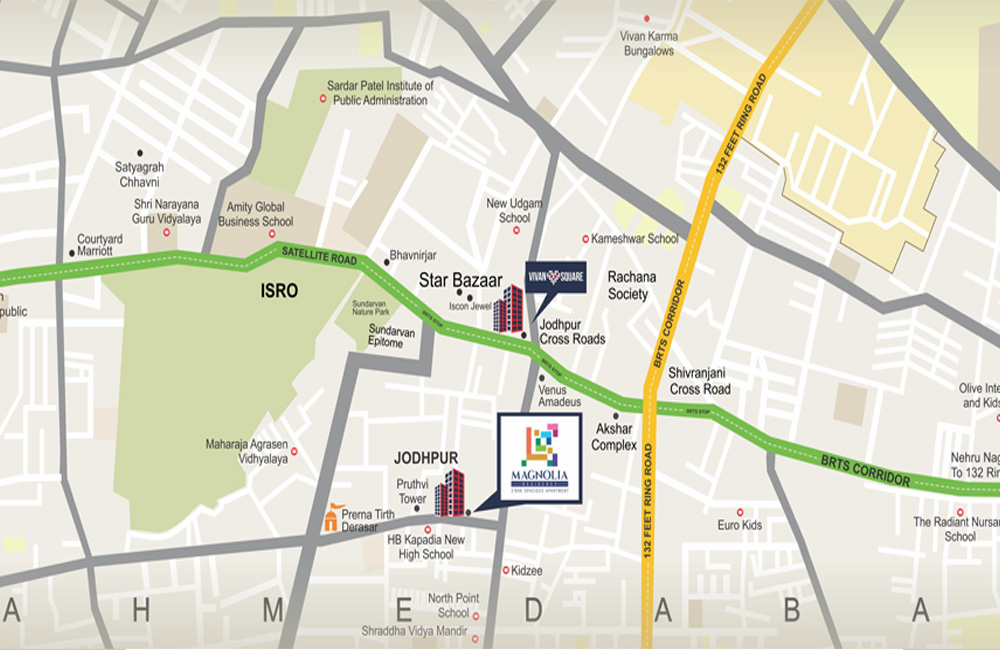 Magnolia Residency Location Map Image
