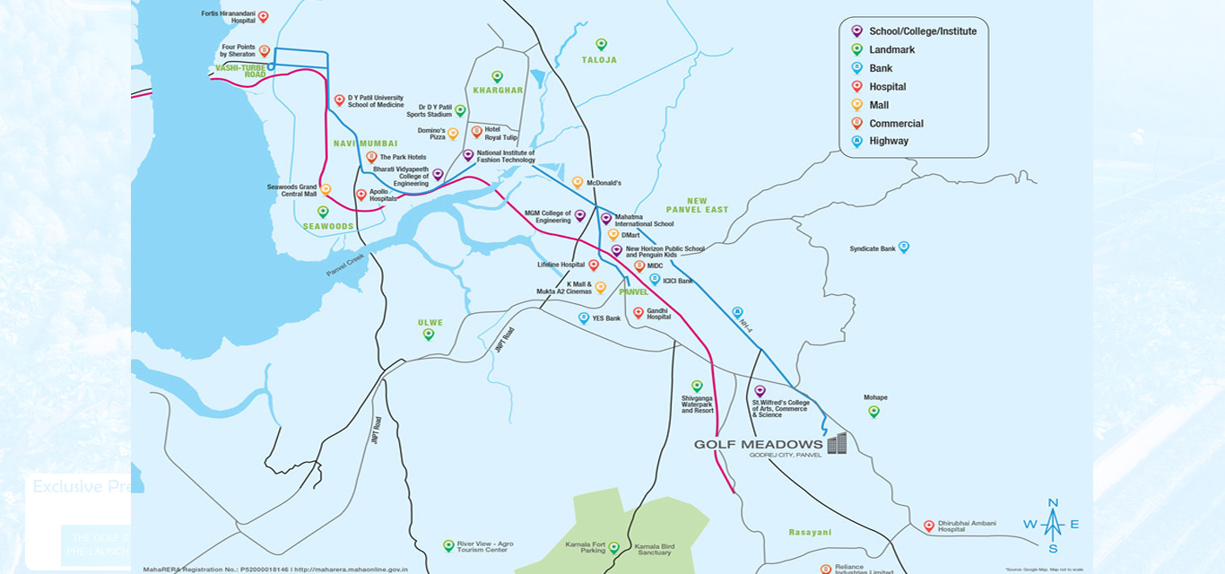 Godrej Golf Meadows Location Map Image