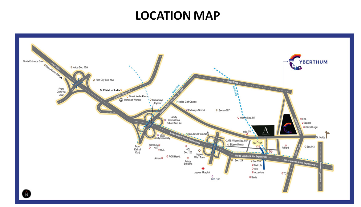 Bhutani Cyberthum Location Map Image