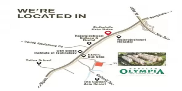 Gopalan Olympia Location Map Image