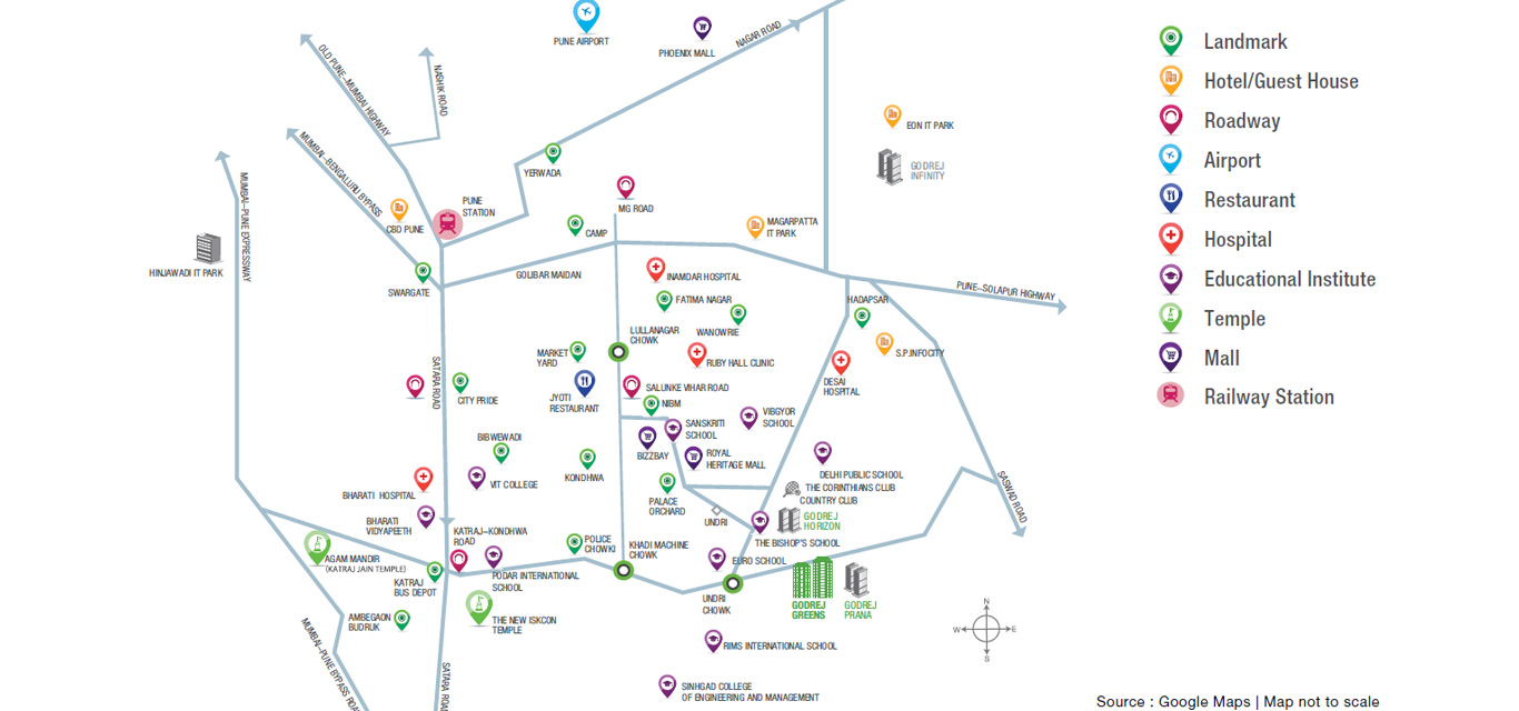 Godrej Greens Eco Homes Location Map Image