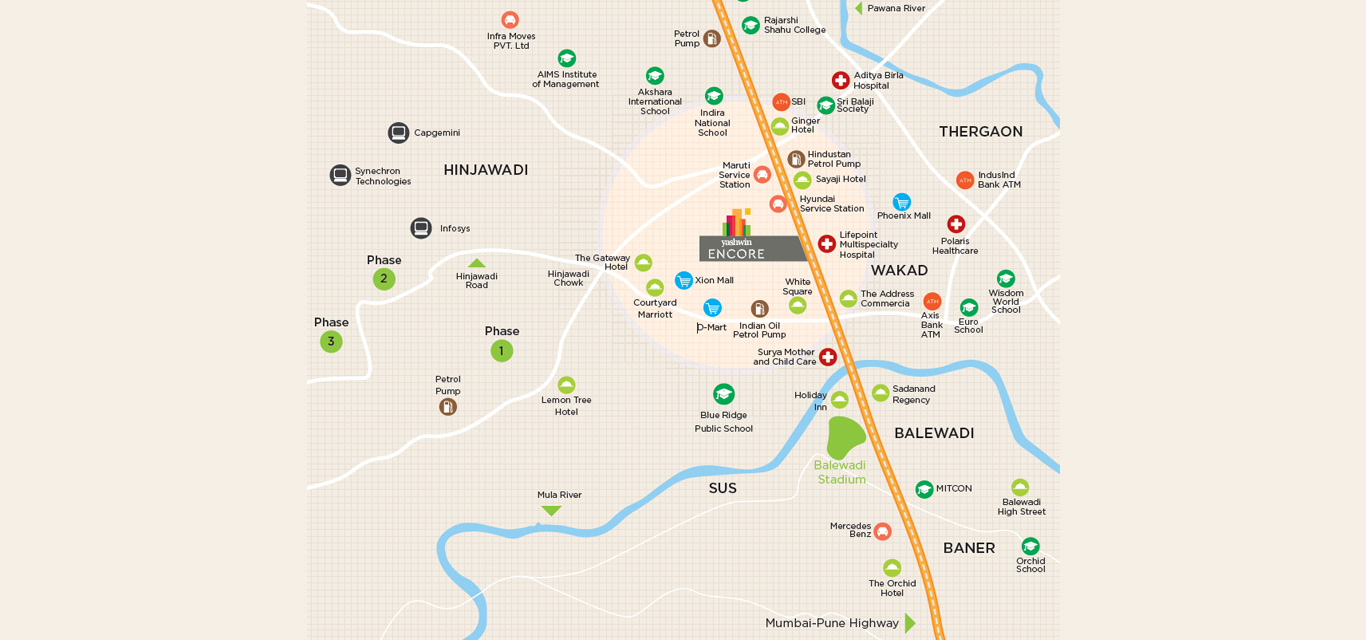 Yashwin Encore Location Map Image