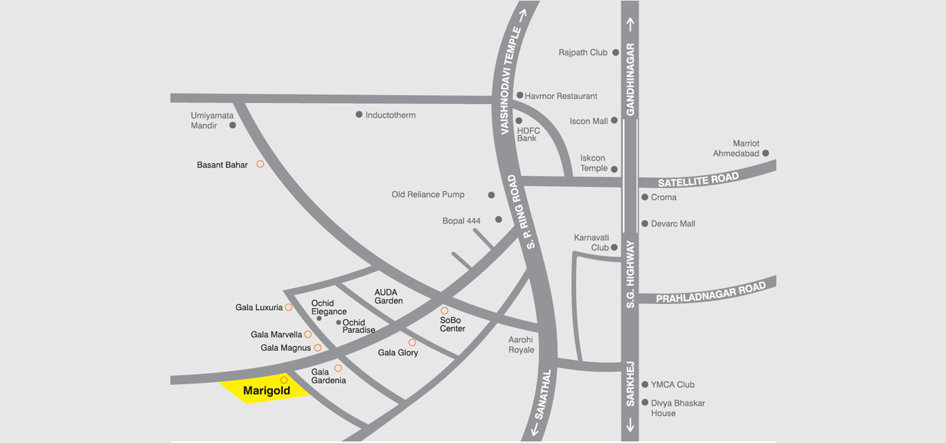 Safal Marigold Location Map Image