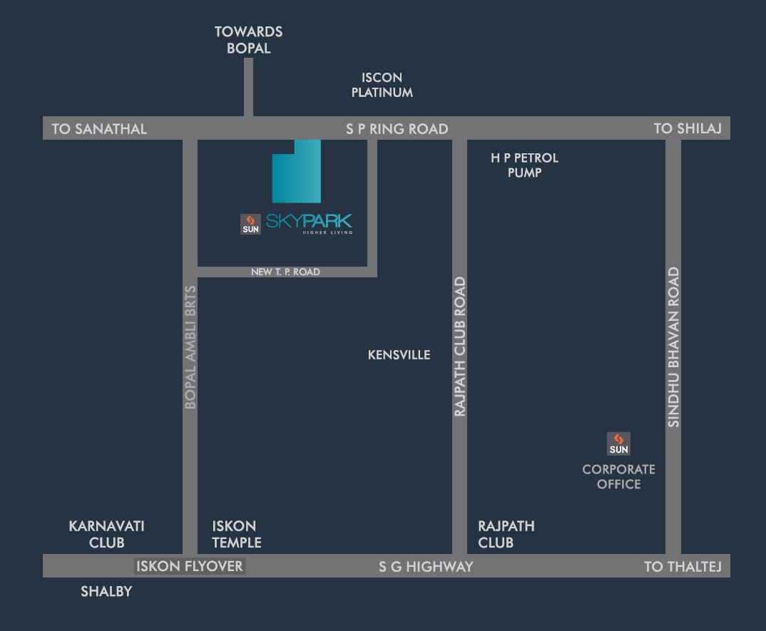 Sun Sky Park Location Map Image