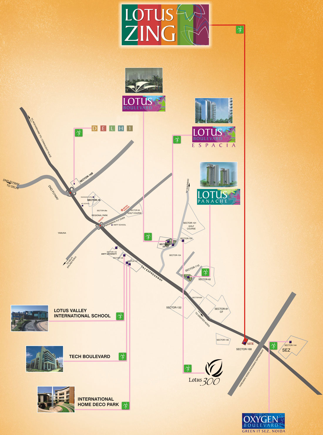 3C Lotus Zing Location Map Image