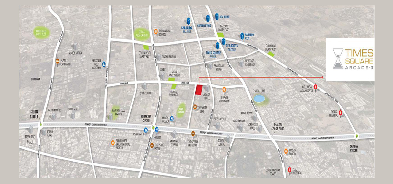 Times Square Arcade 2 Location Map Image