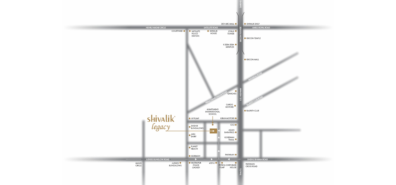 Shivalik Legacy Location Map Image