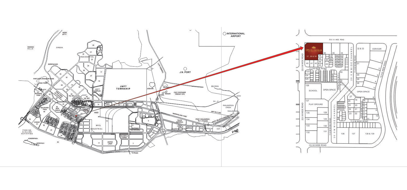 Dev Luxuria Location Map Image