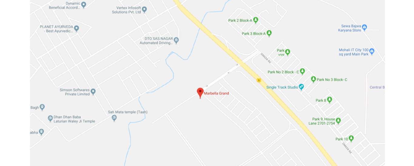 Marbella Grand Location Map Image