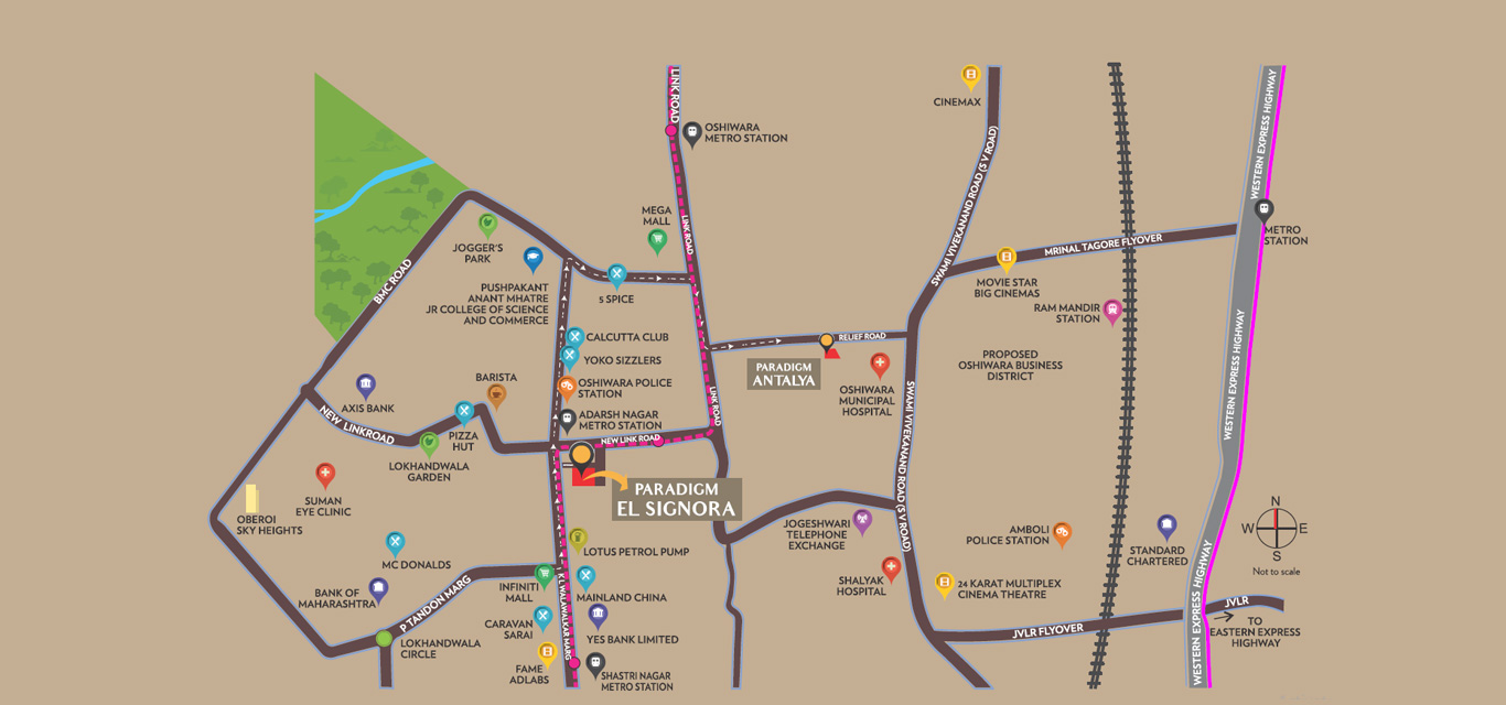 Paradigm El Signora Location Map Image