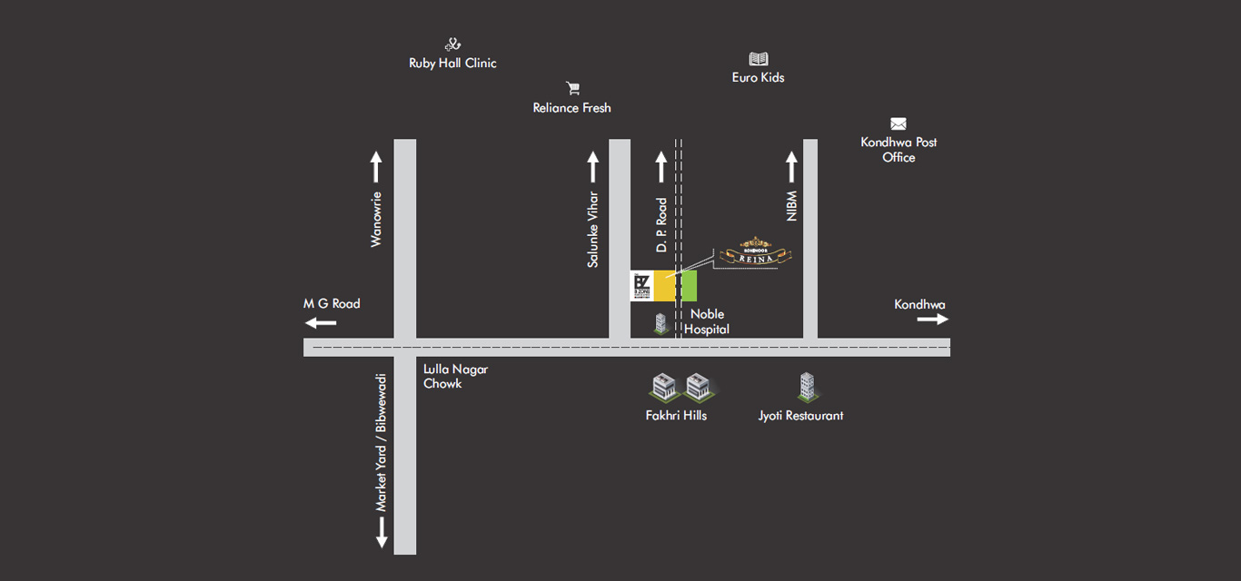 Kohinoor Reina Location Map Image