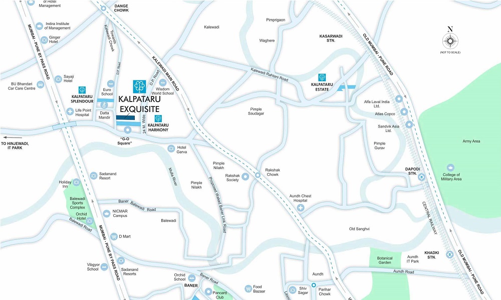 Kalpataru Exquisite Location Map Image