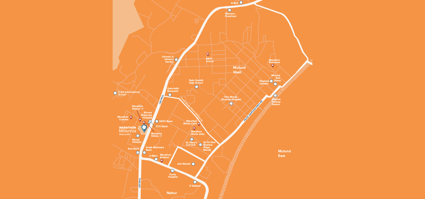 Marathon Millennia Location Map Image