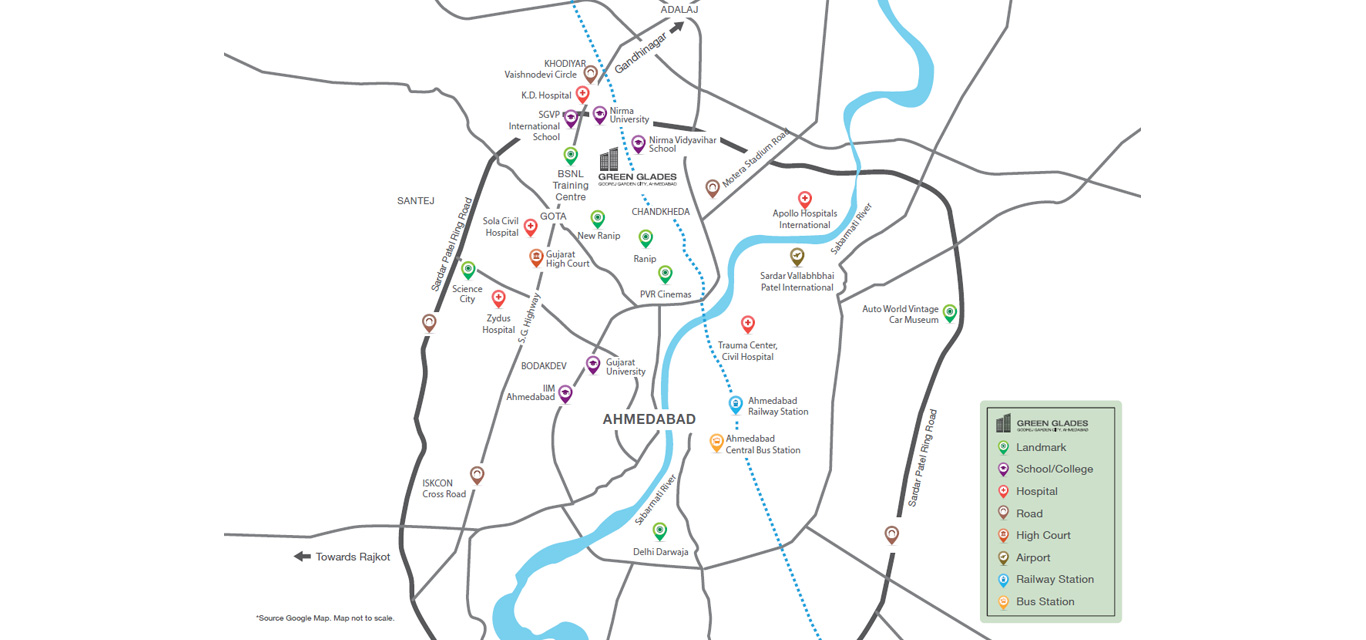 Godrej Green Glades Location Map Image