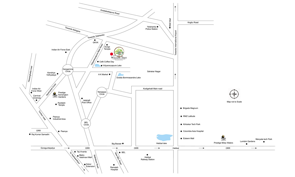 Prestige Willow Tree Location Map Image