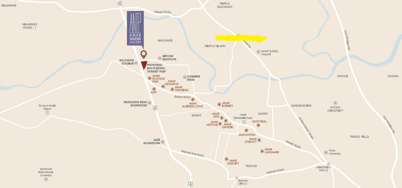 Amar Nandan Tech Park Location Map Image