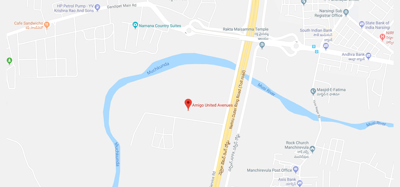 Amigo United Avenues Location Map Image