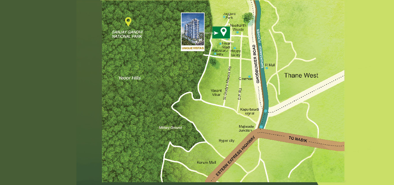Unique Vistas Location Map Image