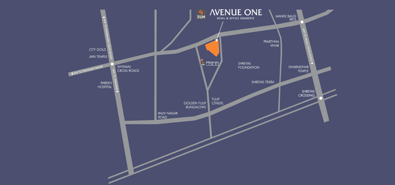 Sun Avenue One Location Map Image