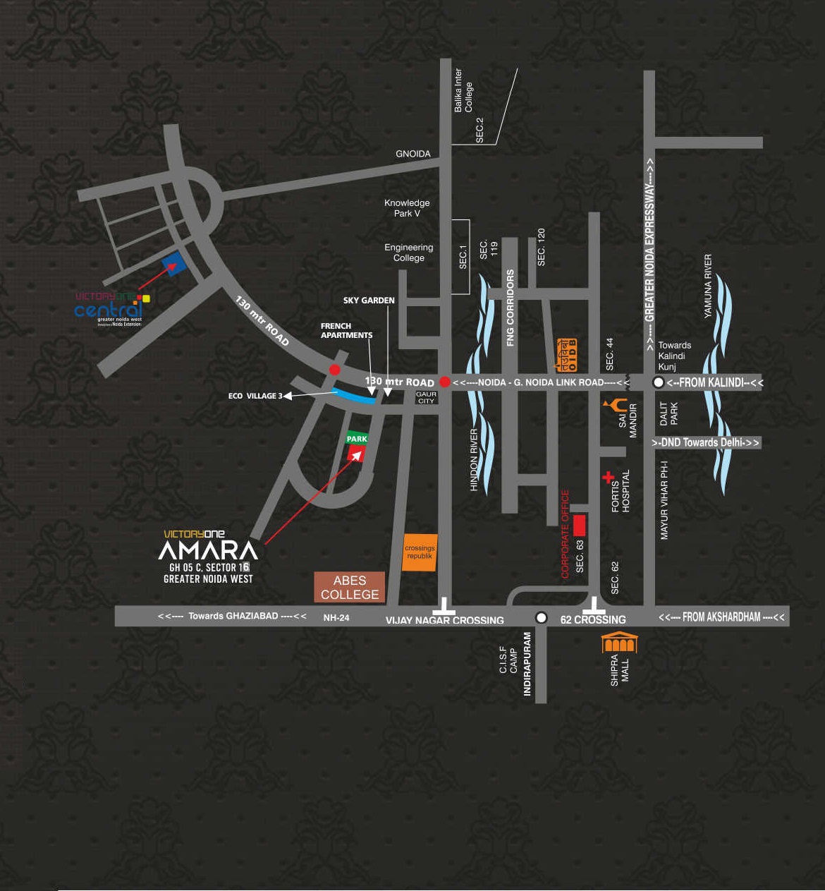 Victoryone Amara Location Map Image