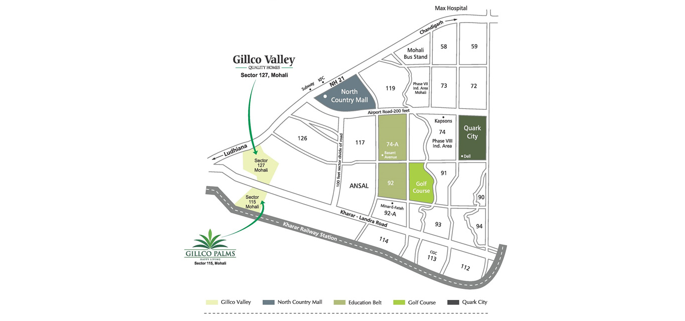 Gillco Valley Location Map Image