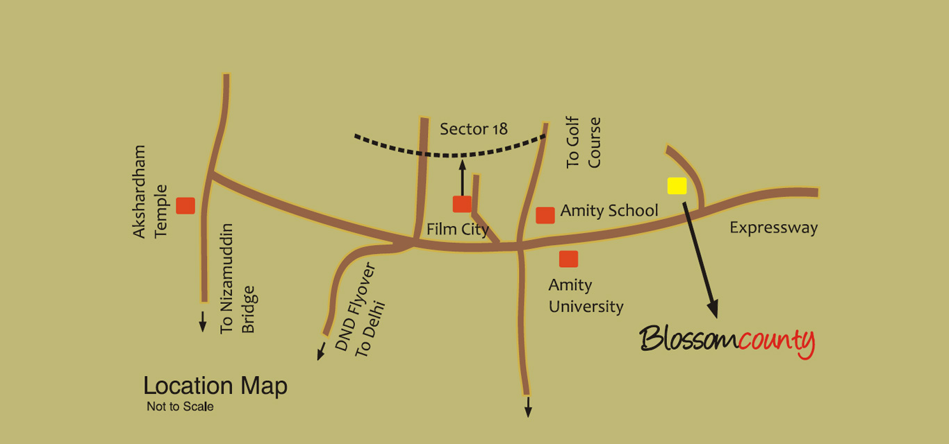 Blossom County Location Map Image