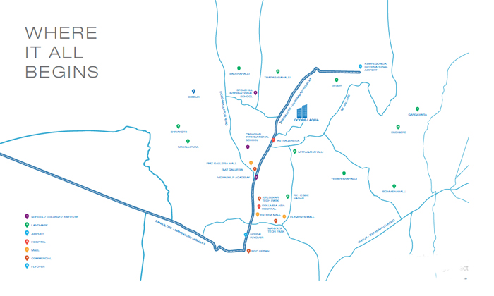Godrej Aqua Location Map Image