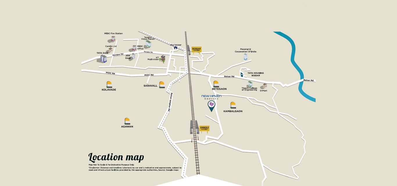 TATA New Haven Boisar II Location Map Image