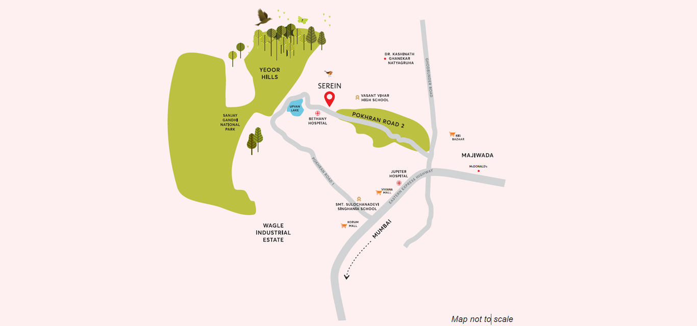 Tata Housing Serein Location Map Image