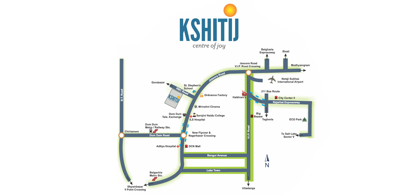 Space Kshitij Location Map Image