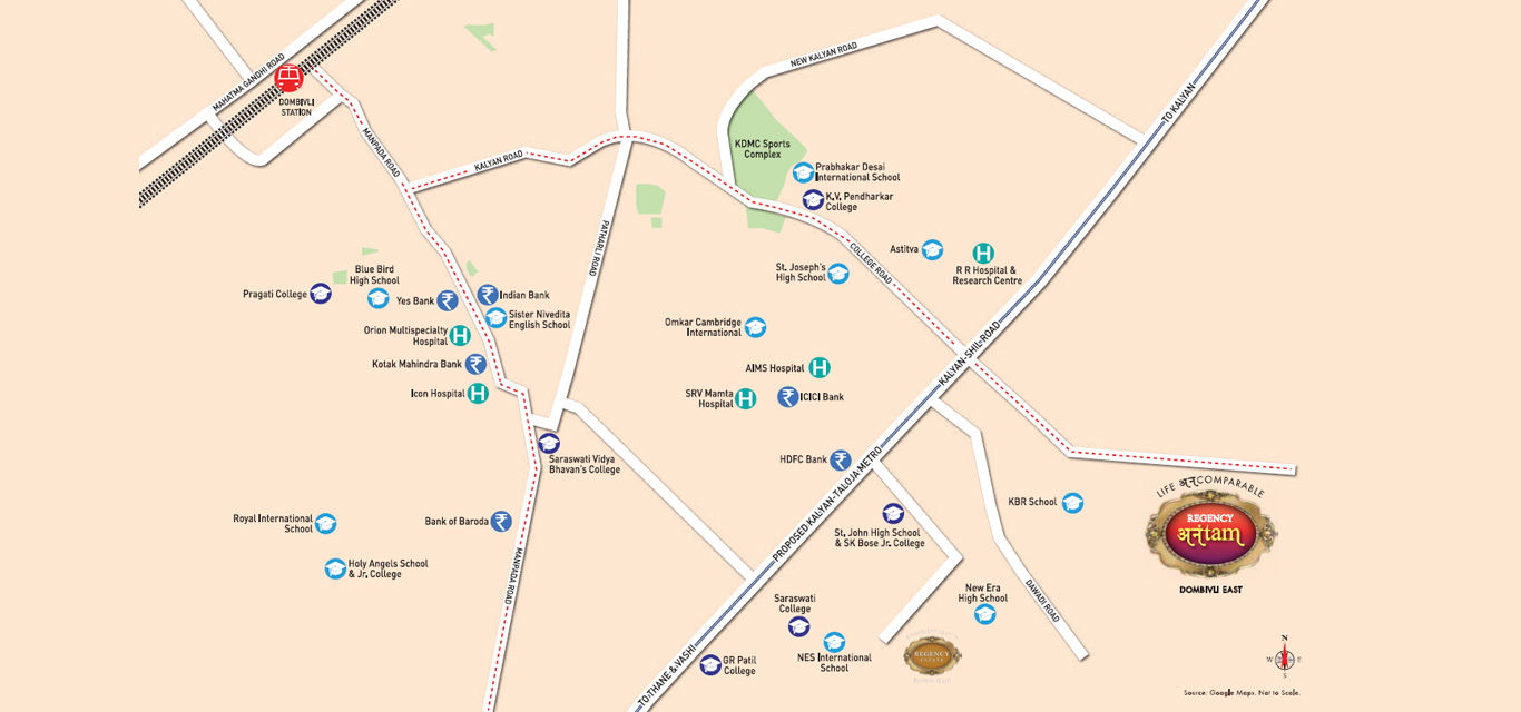 Regency Anantam Location Map Image