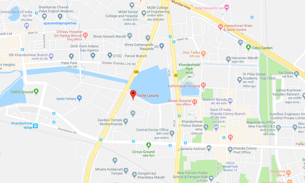 Tricity Luxuria Location Map Image