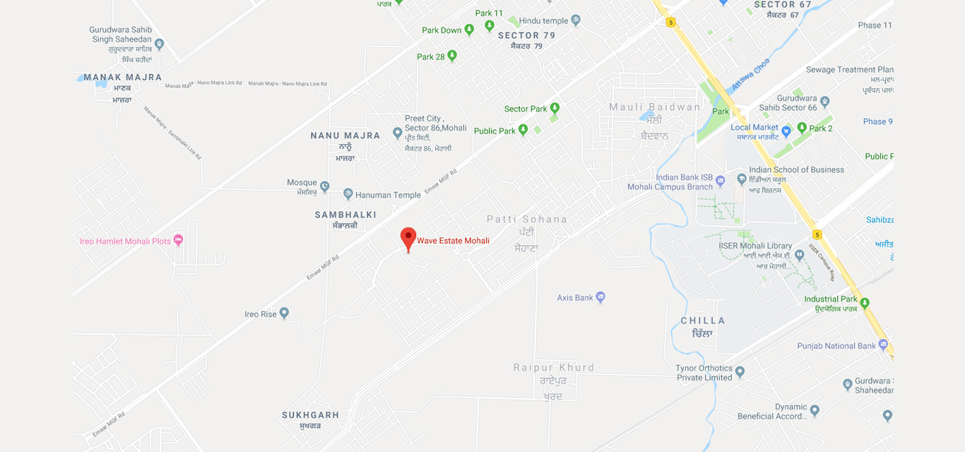 Wave Estate Location Map Image