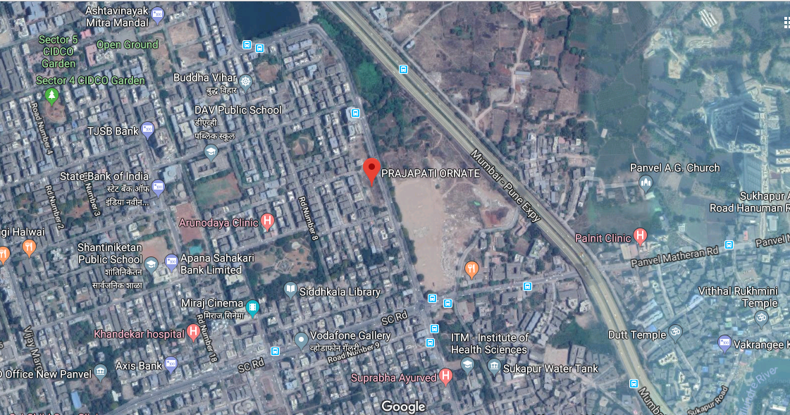 Prajapati Ornate Location Map Image