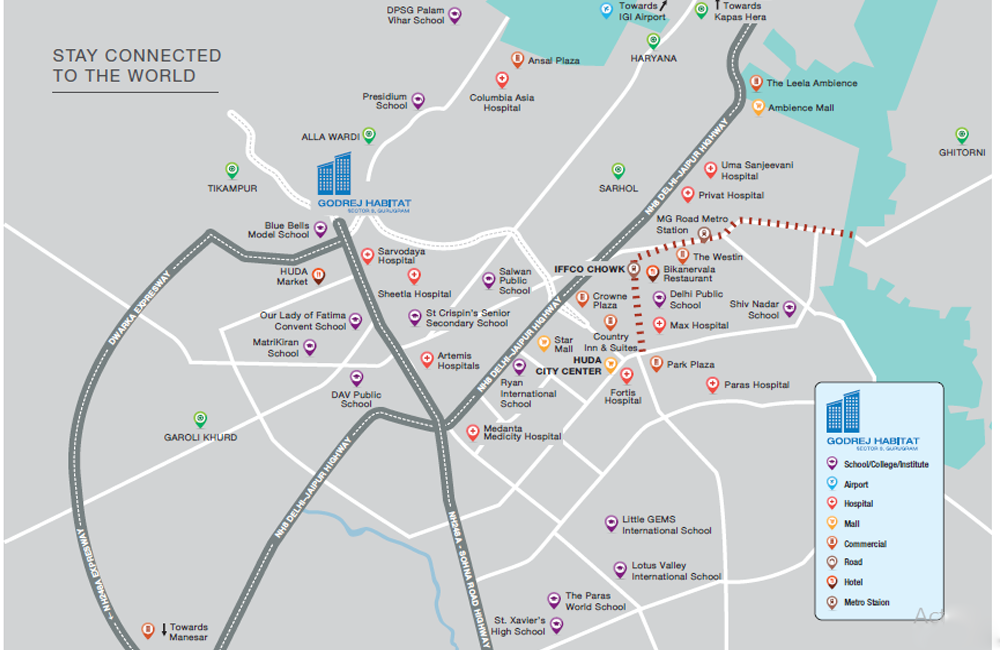 Godrej Habitat Location Map Image