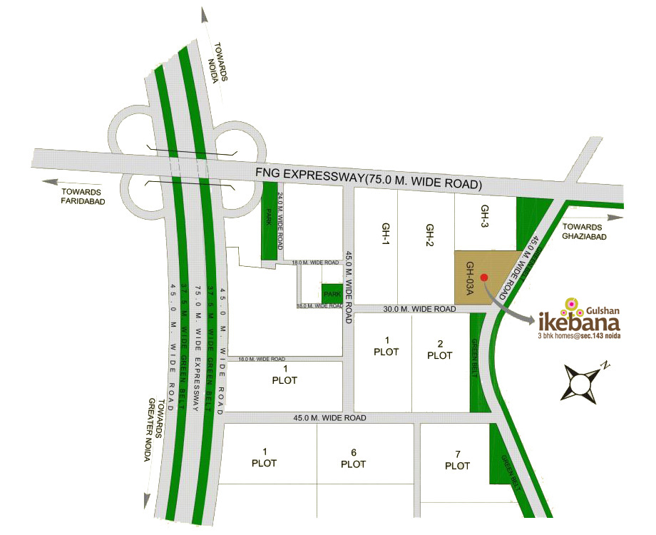 Gulshan Ikebana Location Map Image