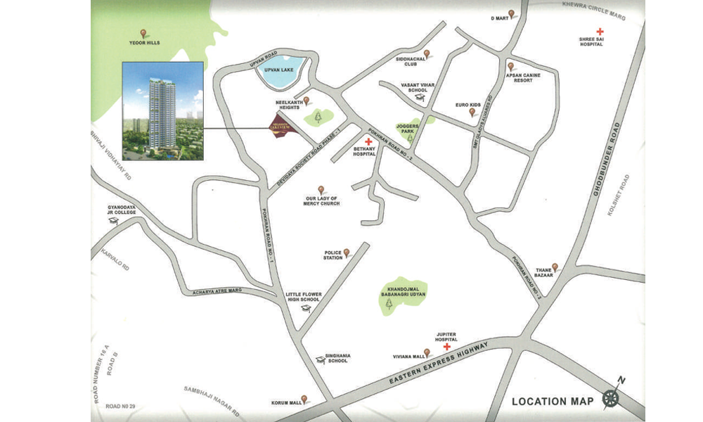 Neelkanth Lakeview Location Map Image