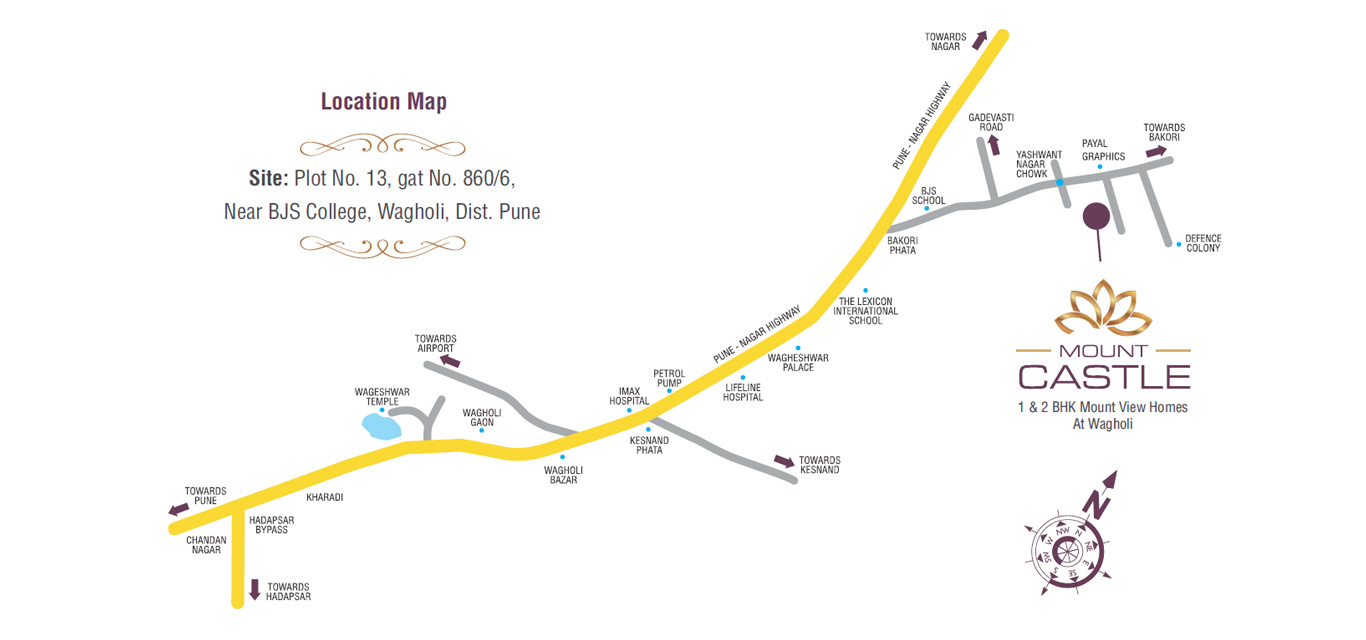Mount Castle Location Map Image