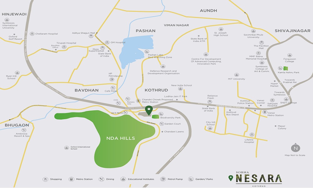 Sobha Nesara Location Map Image